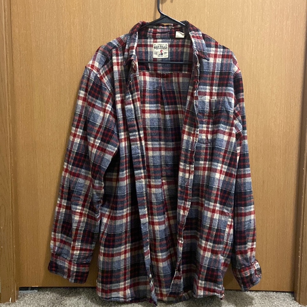 Red head brand co. Red and black flannel